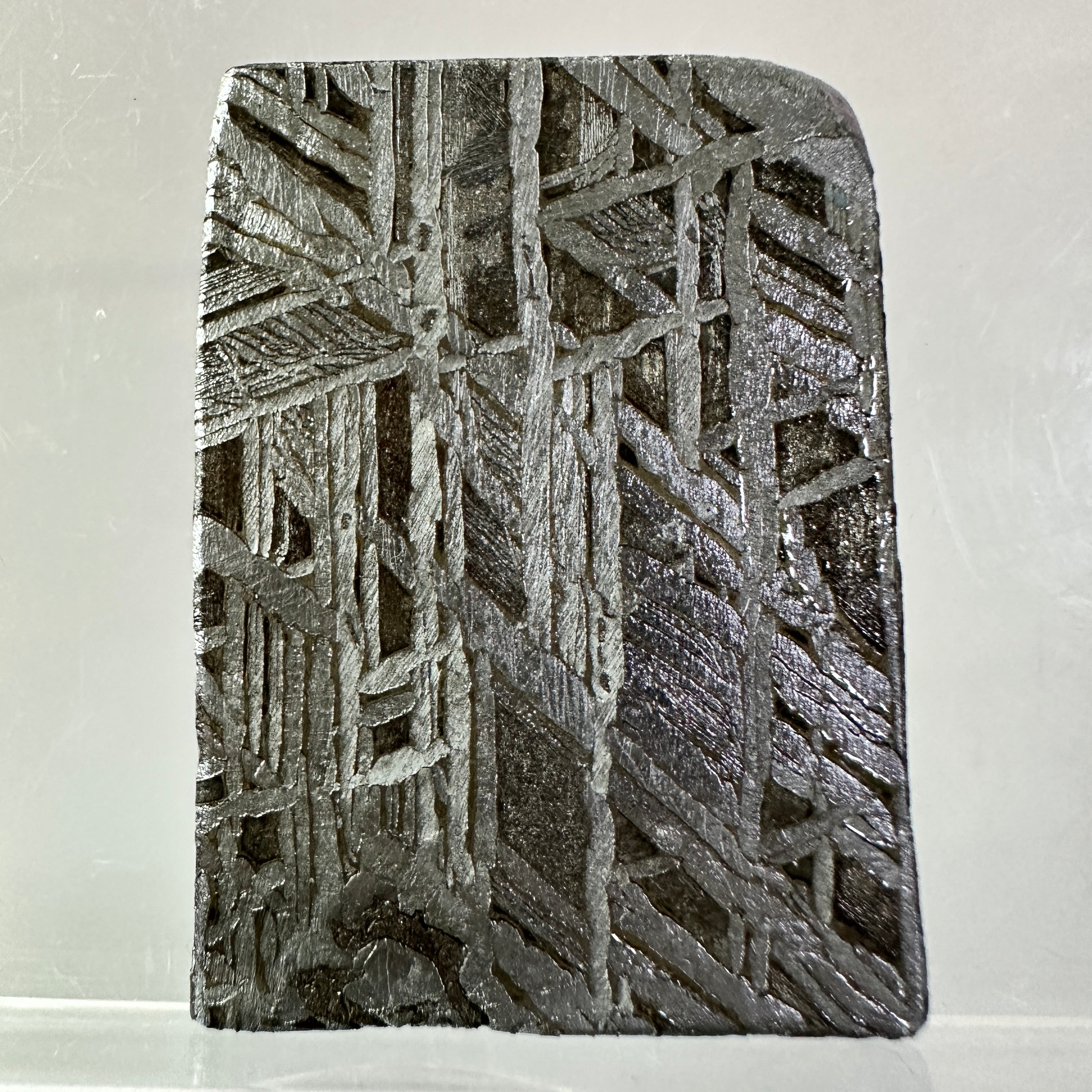 2PCS Aletai Iron Meteorite Slab Cut Slices Etched Cut Section 50g #T51