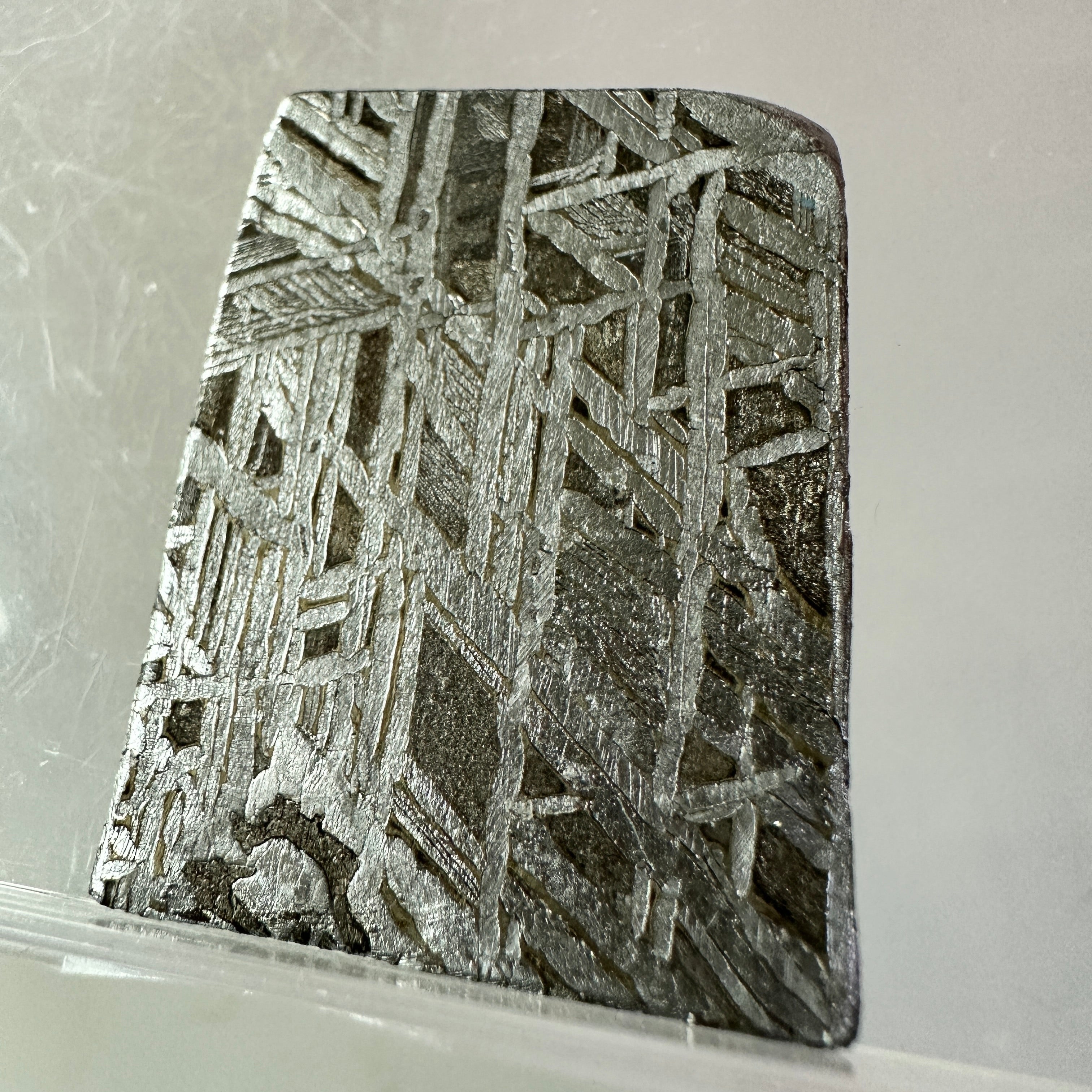 2PCS Aletai Iron Meteorite Slab Cut Slices Etched Cut Section 50g #T51