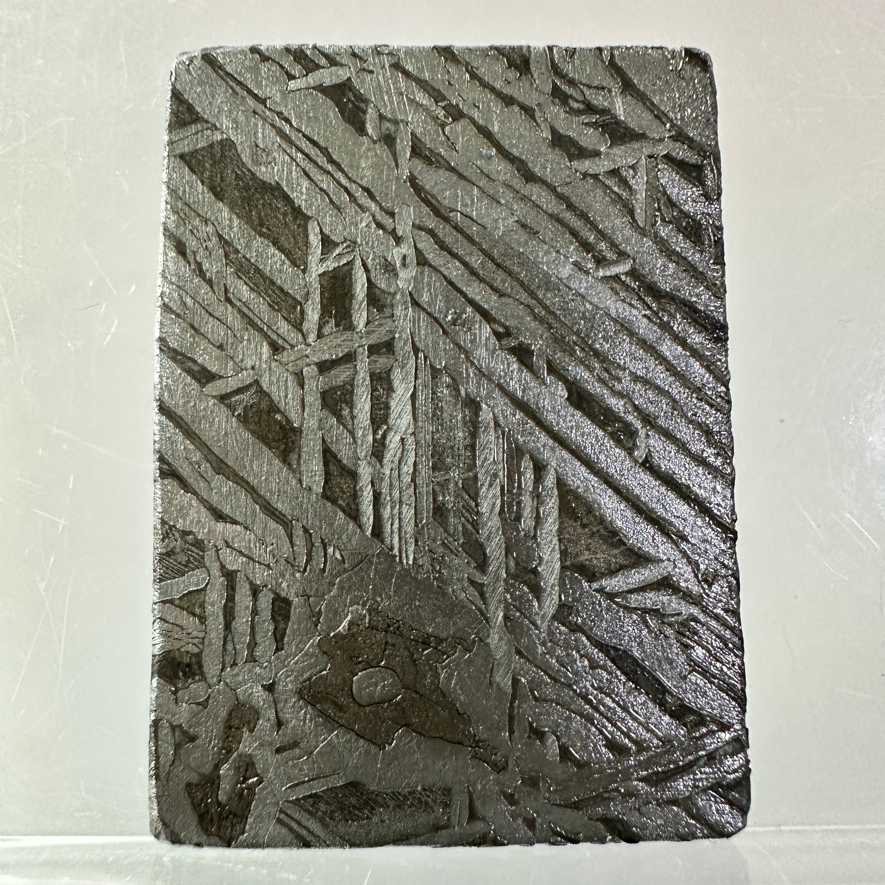 2PCS Aletai Iron Meteorite Slab Cut Slices Etched Cut Section 49g #T54