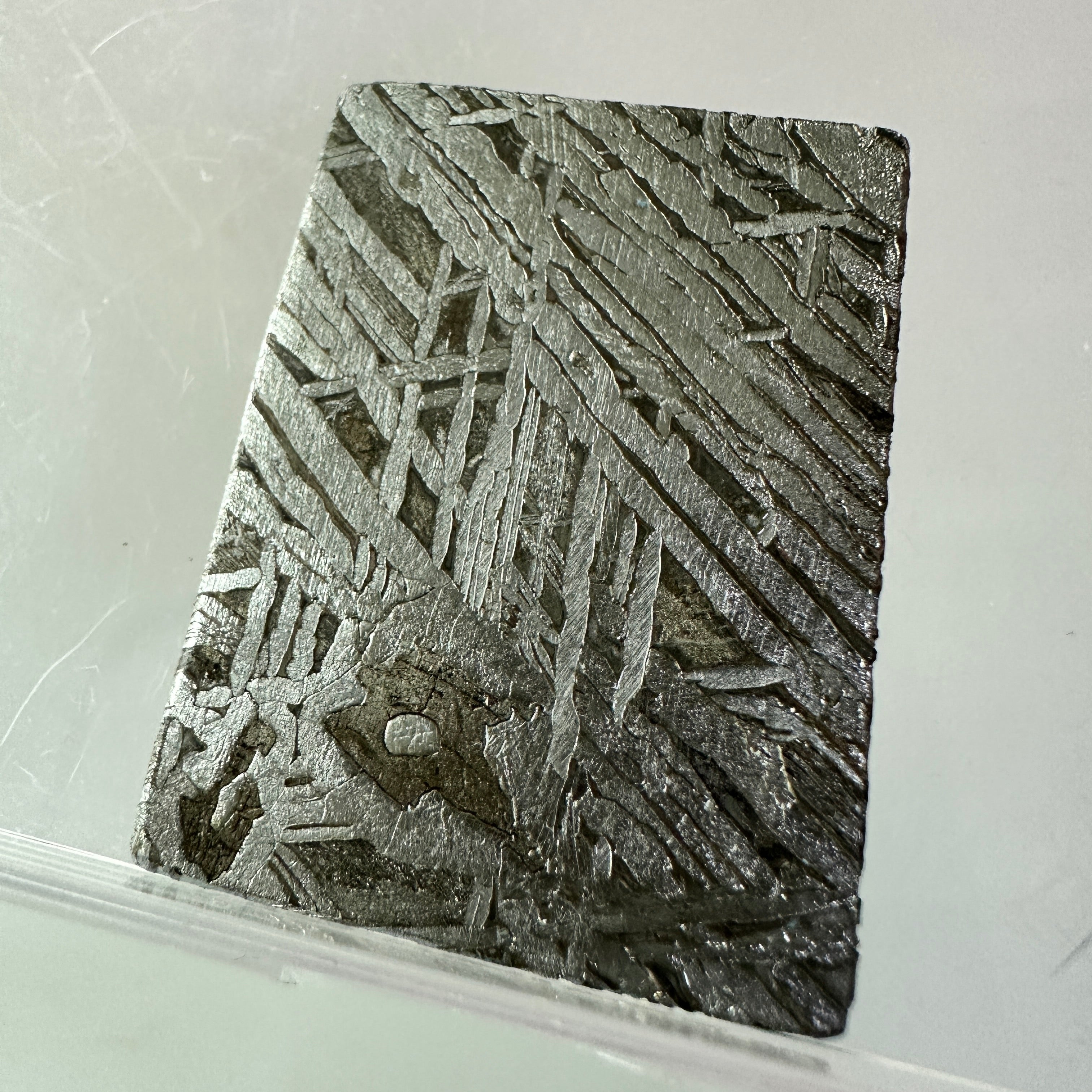 2PCS Aletai Iron Meteorite Slab Cut Slices Etched Cut Section 49g #T54