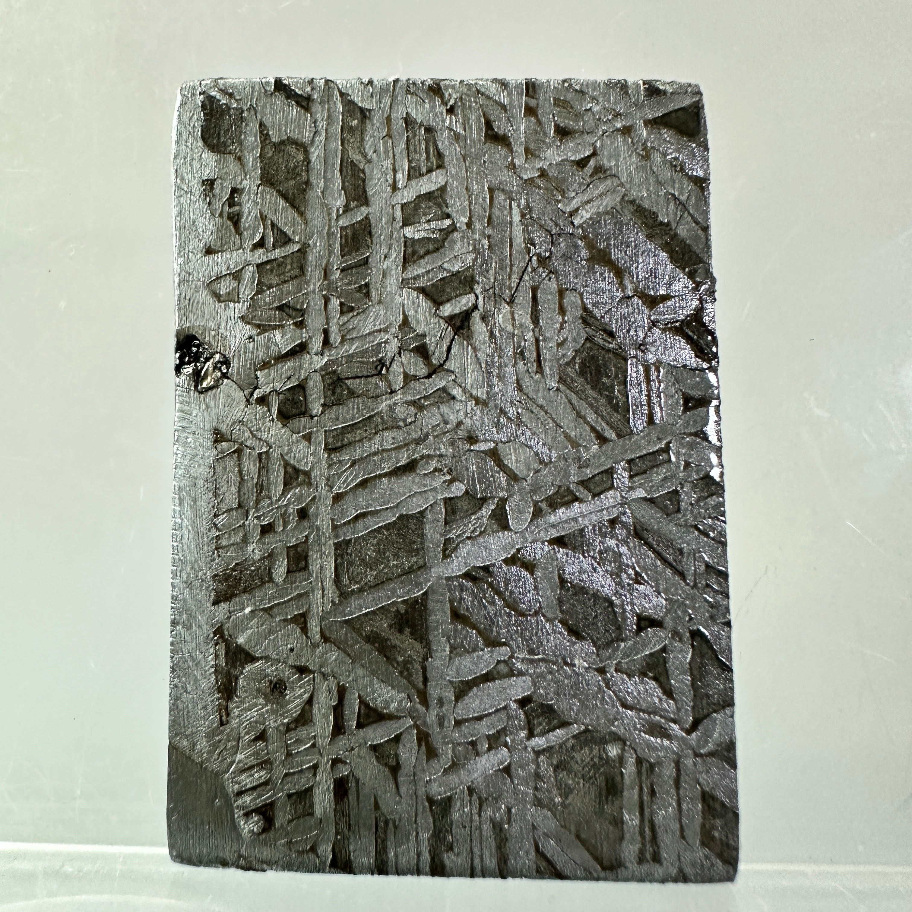 2PCS Aletai Iron Meteorite Slab Cut Slices Etched Cut Section 44g #T55