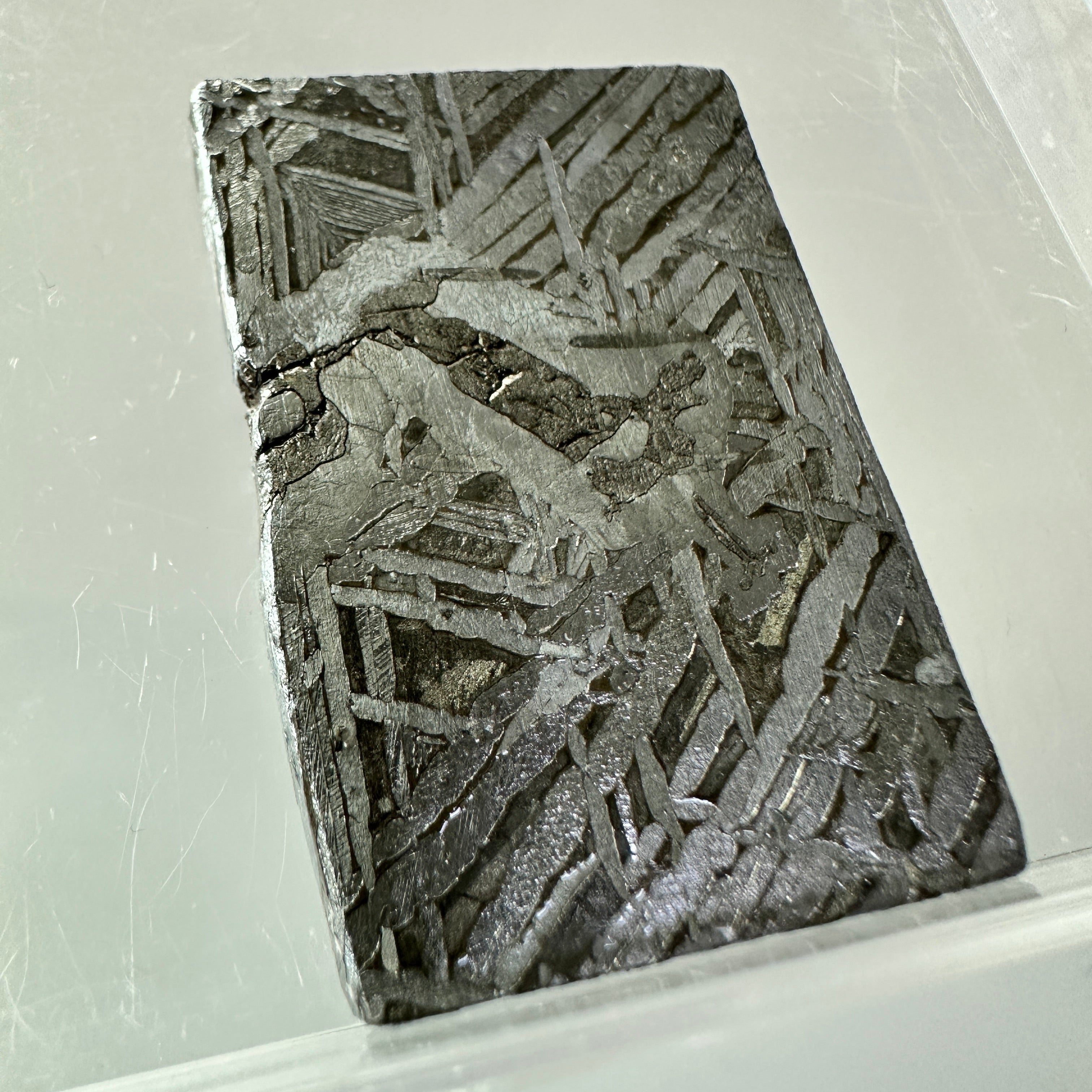 2PCS Aletai Iron Meteorite Slab Cut Slices Etched Cut Section 50g #T59